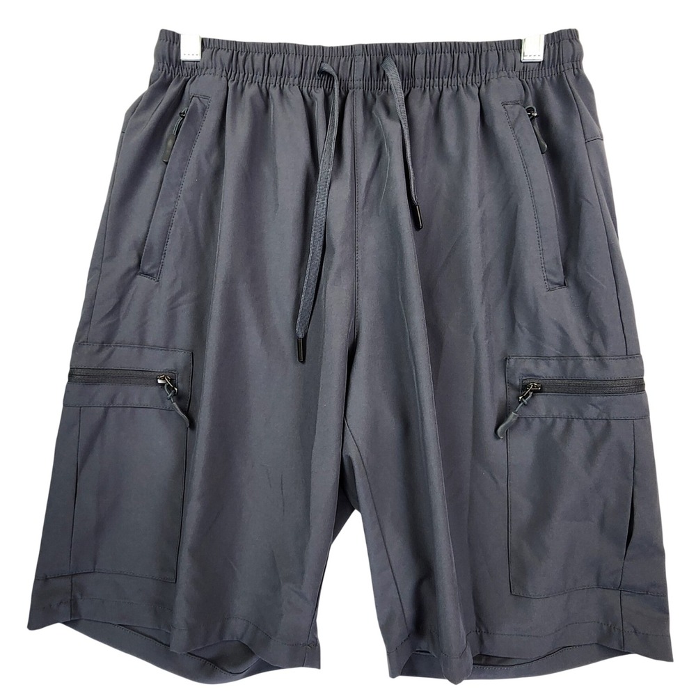 Unbranded Size M Gray Cargo Shorts Hiking Athletic Outdoor Gorpcore Utility Tech
